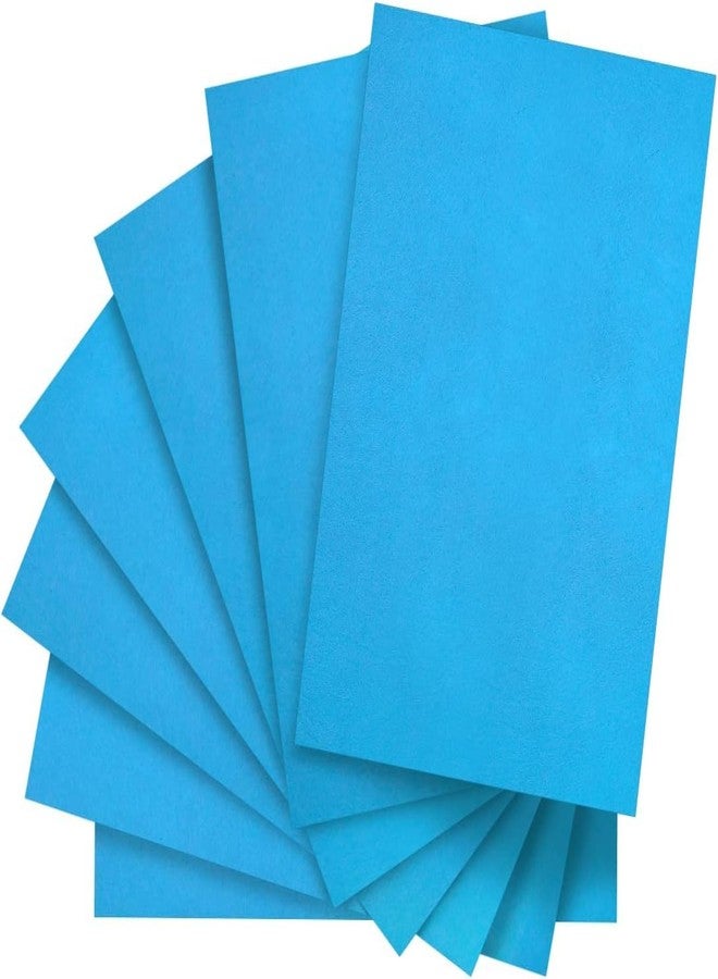 Curious Button Blue Felt Sheets, 42pcs 4"x4" (10 cm x 10 cm), Pre-Cut for Crafts, Fabric Squares for Sewing and Patchwork - Image 1